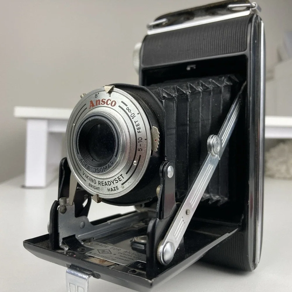 VINTAGE ANSCO VIKING‎ READYSET 120 ROLL FILM FOLDING BELLOWS CAMERA 1952-59